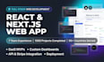build a python django fastapi full stack react nextjs web application