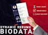 design dynamic resume and biodata