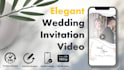 create romantic elegant wedding invitation video in 24 hours