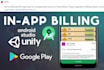 implement inapp purchases in your android studio app or unity game