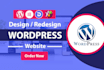 design, redesign, build, rebuild, clone, edit, fix or revamp wordpress website