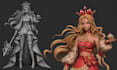 create stylized 3d character model for 3d printing or games