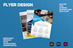 design business, corporate or minimal flyer or brochure