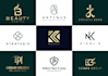 create modern minimalist and luxury monogram logo