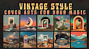 make vintage style cover art for album, single, or book