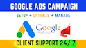 setup and optimize google ads adwords PPC campaign