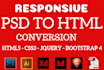 do figma to html, psd, xd to bootstrap responsive