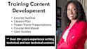 create training manuals and technical and non technical course content