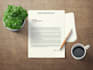 do editable professional letterhead design