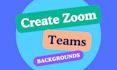 create zoom and teams background with logo