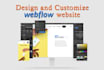 design customize webflow website