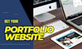 develop your portfolio website