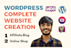 develop wordpress woocommerce business affiliates or blogs