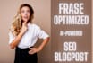 provide frase optimized ai powered SEO blog post