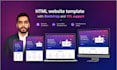 create HTML website template with bootstrap and rtl support