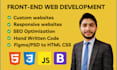 do custom HTML, CSS, javascript bootstrap responsive website
