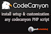 install setup and customization any codecanyon PHP script
