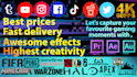 edit any gameplay video for youtube,ig,tiktok,facebook ,etc