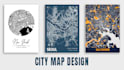 do city map designs in 24 hours
