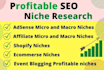 do profitable and adsense friendly niche research