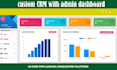 create powerful CRM, erp and admin dashboard using laravel or PHP