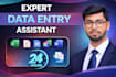 be your virtual assistant for data entry and copy paste jobs