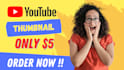 design creative attractive youtube thumbnail