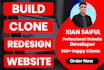 design redesign or clone website