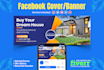 design attractive and unique facebook cover page banner ads