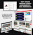 create a responsive and professional sports website