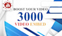 embed youtube video in 3000 video sharing sites