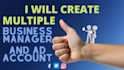 create multiple business manager and ad account