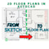 provide new architectural drawings or redraw them for you