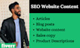 be your SEO website content writer and copywriter