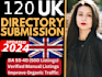 do 120 high authority UK directory submission backlinks