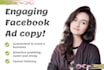 deliver engaging facebook ad copy that sells hot