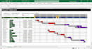 create professional microsoft excel gantt chart and project timeline
