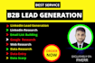 do b2b lead generation and web research email list building
