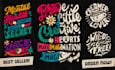 design custom hand lettering and typography for tshirt