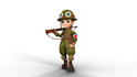create a 3d character model for games or film