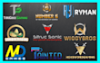do unique youtube , gaming or twitch channel logo design