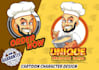 design modern mascot cartoon character for business , youtube, gaming