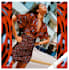 a seamless pattern with animal skin print