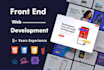 be your front end web developer using html css bootstrap
