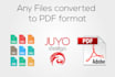 convert your file to PDF
