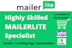 do mailerlite landing page, email automation, ecommerce