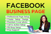 design and facebook business page creation and setup
