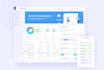 design dashboard, web app, admin panel UI in figma