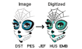 do embroidery digitizing and convert logo to dst pes jef emb fast