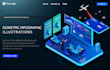 design custom isometric illustration for saas, website, and landing page